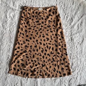 Leopard Midi Skirt